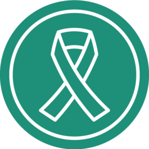 Cancer ribbon icon